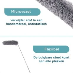 ForDig 7-Delige Plumeau Set - Duster Met Telescoopsteel Uitschuifbaar Tot 250 Cm - Inclusief Ragebol / Voegenborstel / Microvezel Doek / Chenille Borstel - Wasbaar - 360 Graden Draaibaar -Huishoudelijke Artikelen Winkel 1200x1200 1699
