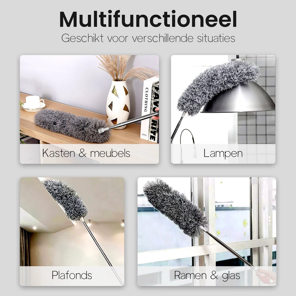 Plumeau uitschuifbaar tot 280cm - RVS - Telescopisch - Plumeau met telescoopsteel - 360° flexibel Plumeau Uitschuifbaar Tot 280cm - RVS - Telescopisch - Plumeau Met Telescoopsteel - 360° Flexibel -Huishoudelijke Artikelen Winkel 1200x1200 1726