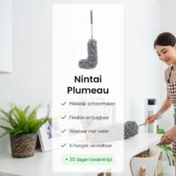 Plumeau Uitschuifbaar Tot 280cm - RVS - Telescopisch - Plumeau Met Telescoopsteel - 360° Flexibel 4 Plumeau Uitschuifbaar Tot 280cm - RVS - Telescopisch - Plumeau Met Telescoopsteel - 360° Flexibel -Huishoudelijke Artikelen Winkel 1200x1200 1729