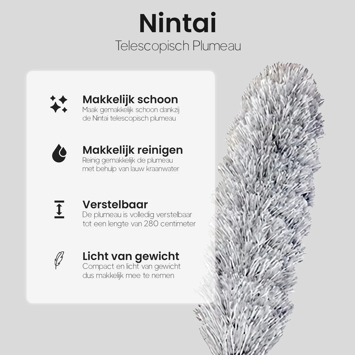 Plumeau uitschuifbaar tot 280cm - RVS - Telescopisch - Plumeau met telescoopsteel - 360° flexibel Plumeau Uitschuifbaar Tot 280cm - RVS - Telescopisch - Plumeau Met Telescoopsteel - 360° Flexibel -Huishoudelijke Artikelen Winkel 1200x1200 1730