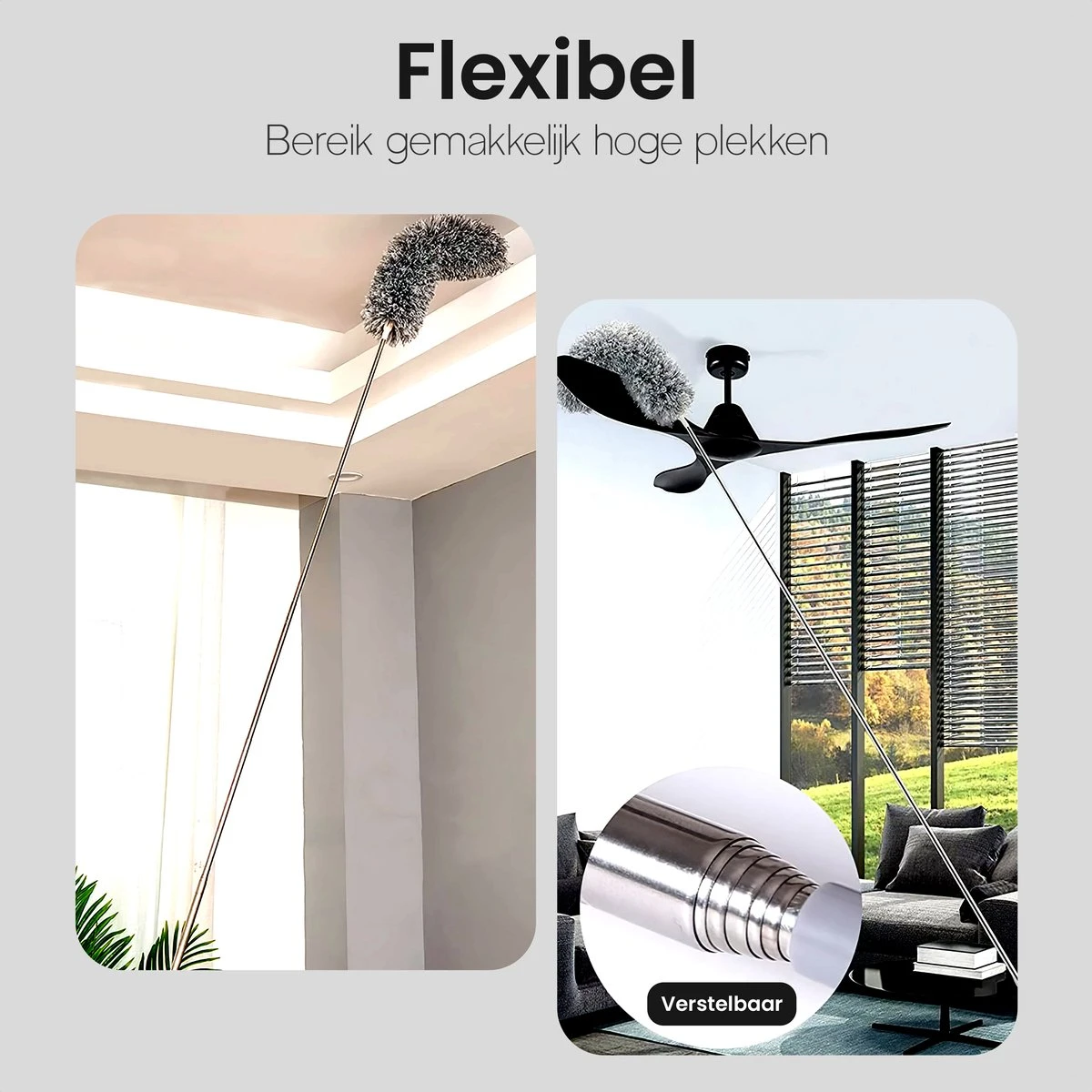 Plumeau uitschuifbaar tot 280cm - RVS - Telescopisch - Plumeau met telescoopsteel - 360° flexibel Plumeau Uitschuifbaar Tot 280cm - RVS - Telescopisch - Plumeau Met Telescoopsteel - 360° Flexibel -Huishoudelijke Artikelen Winkel 1200x1200 1731