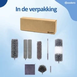 Woodoro Ragebol Uitschuifbaar Complete 9-Delige Set - Verstelbare Telescoopsteel - Plumeau - RVS - Zwart & Grijs 3 Woodoro Ragebol Uitschuifbaar Complete 9-Delige Set - Verstelbare Telescoopsteel - Plumeau - RVS - Zwart & Grijs -Huishoudelijke Artikelen Winkel 1200x1200 1750