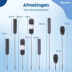 Woodoro Ragebol Uitschuifbaar Complete 9-Delige Set - Verstelbare Telescoopsteel - Plumeau - RVS - Zwart & Grijs 5 Woodoro Ragebol Uitschuifbaar Complete 9-Delige Set - Verstelbare Telescoopsteel - Plumeau - RVS - Zwart & Grijs -Huishoudelijke Artikelen Winkel 1200x1200 1752