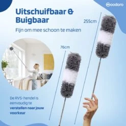 Woodoro Ragebol Uitschuifbaar Complete 9-Delige Set - Verstelbare Telescoopsteel - Plumeau - RVS - Zwart & Grijs 9 Woodoro Ragebol Uitschuifbaar Complete 9-Delige Set - Verstelbare Telescoopsteel - Plumeau - RVS - Zwart & Grijs -Huishoudelijke Artikelen Winkel 1200x1200 1756
