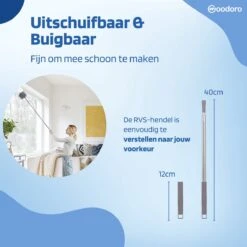 Woodoro Ragebol Uitschuifbaar Complete 9-Delige Set - Verstelbare Telescoopsteel - Plumeau - RVS - Zwart & Grijs 10 Woodoro Ragebol Uitschuifbaar Complete 9-Delige Set - Verstelbare Telescoopsteel - Plumeau - RVS - Zwart & Grijs -Huishoudelijke Artikelen Winkel 1200x1200 1757