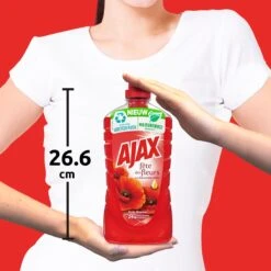 Ajax® Ajax Allesreiniger Fête Des Fleur Rode Bloem 8 X 1L - Voordeelverpakking -Huishoudelijke Artikelen Winkel 1200x1200 2014