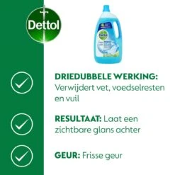 Dettol - Power & Fresh - Allesreiniger - Katoenfris - 3 X 4 Liter -Huishoudelijke Artikelen Winkel 1200x1200 2018