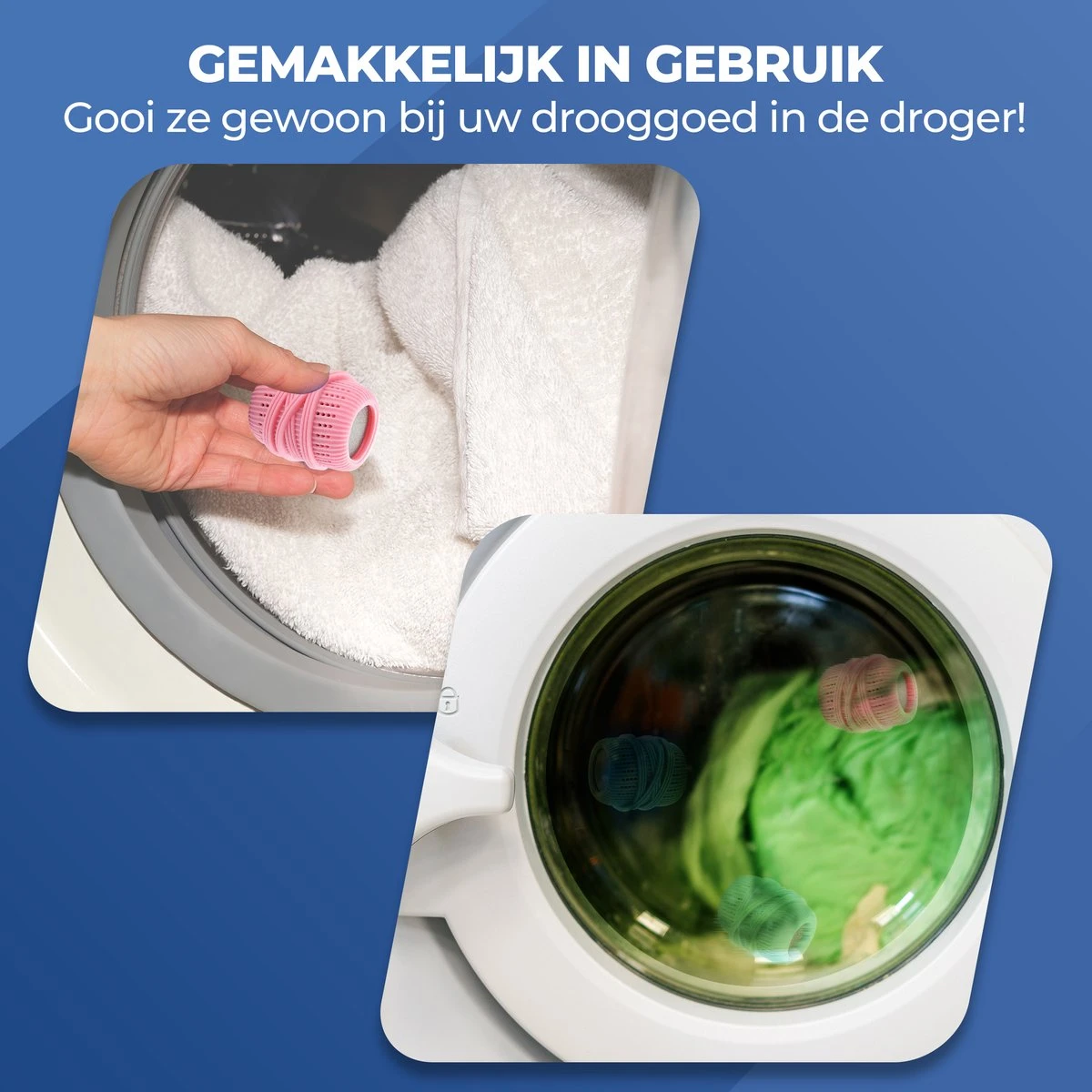 Roegaarden drogerballen - Droogballen - Met spons - Duurzaam - Sneller droog Roegaarden Drogerballen - Droogballen - Met Spons - Duurzaam - Sneller Droog -Huishoudelijke Artikelen Winkel 1200x1200 36