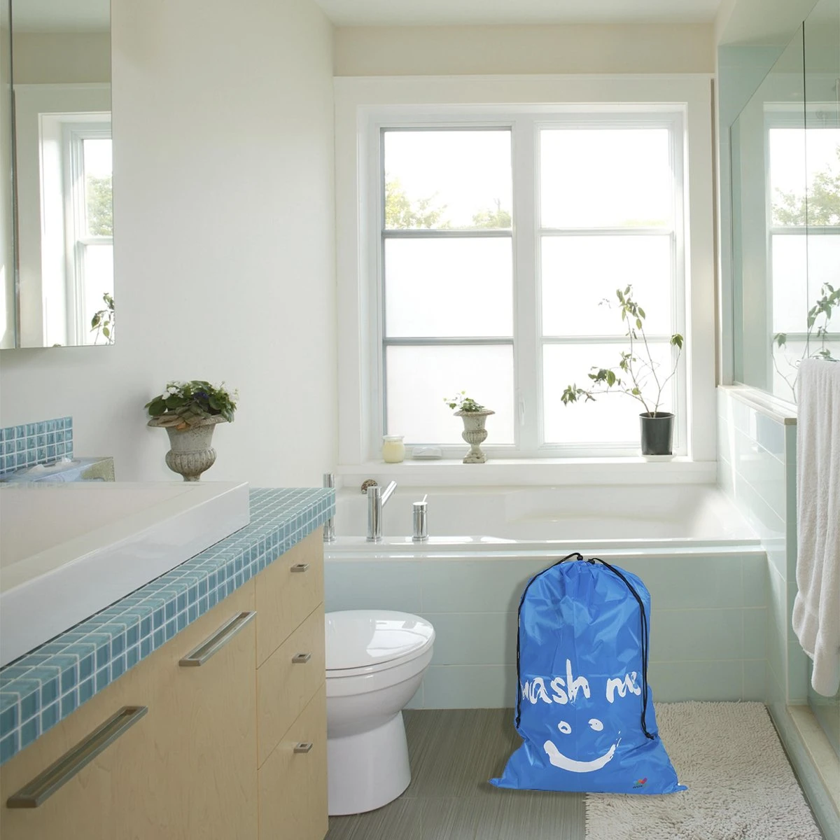 Wonair - Waszakken voor wasgoed - 60x90cm - Hemelsblauw - Met trekkoord Wonair - Waszakken Voor Wasgoed - 60x90cm - Hemelsblauw - Met Trekkoord -Huishoudelijke Artikelen Winkel 1200x1200 660