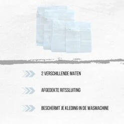 Orange85 Waszak - 4-Delige Set - Lingerie - Bh - Kleding - Met Ritssluiting - Waszakje - Groot - Klein - Wasgoed - Wasmachine - Wasnet - Polyester - Laundry Bag -Huishoudelijke Artikelen Winkel 1200x1200 669