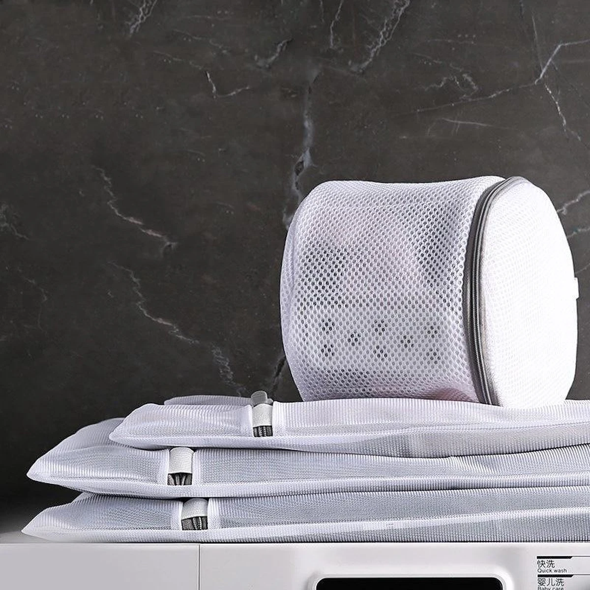 Waszak 4 Delig - 1x groot (50x60 cm) - 1x middel ( 40x50cm) - 1x normaal (30x40cm) - 1x BH (17x15cm) Merkloos Waszak 4 Delig - 1x Groot (50x60 Cm) - 1x Middel ( 40x50cm) - 1x Normaal (30x40cm) - 1x BH (17x15cm) -Huishoudelijke Artikelen Winkel 1200x1200 676