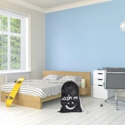 Wonair - Waszak Groot - 60x90cm - Zwart - Met Trekkoord En Draagband -Huishoudelijke Artikelen Winkel 1200x1200 694