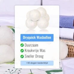 DRYQUICK Drogerballen- Wasbollen- Duurzaam Schapenwol - Herbruikbaar- 6 XL Wasballen Wit 3 DRYQUICK Drogerballen- Wasbollen- Duurzaam Schapenwol - Herbruikbaar- 6 XL Wasballen Wit -Huishoudelijke Artikelen Winkel 1200x1200 759