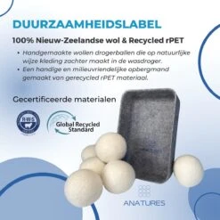 ANATURES Wollen XL Drogerballen 6 Stuks In Opbergmand – Herbruikbare Droogballen Wasdroger – Nieuw Zeelands RWS Schaapswol - Wasdrogerballen Duurzaam – Natuurlijke Wasverzachter 10 ANATURES Wollen XL Drogerballen 6 Stuks In Opbergmand – Herbruikbare Droogballen Wasdroger – Nieuw Zeelands RWS Schaapswol - Wasdrogerballen Duurzaam – Natuurlijke Wasverzachter -Huishoudelijke Artikelen Winkel 1200x1200 797