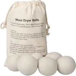Wollen Drogerballen - Duurzaam & Milieuvriendelijk - Wasbol - Verkort Droogtijd - Droogballen - Hypoallergeen En Chemicaliënvrij - Bespaar Op Energierekening - Wasdroger Ballen - Wasbollen