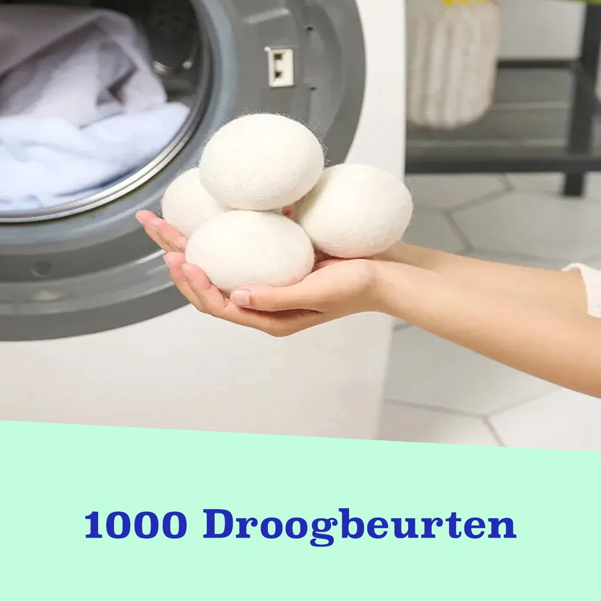 Casa Calma Drogerballen (6 Stuks) - Inclusief Opbergzakje - 100% Natuurlijk Schapenwol - Droger Ballen - Zero Waste Wasverzachter Bollen - Energiebesparend Drogen met Droogbollen - Dryer Balls - Diervriendelijk & Milieuvriendelijk - Energie Besparen Casa Calma Drogerballen (6 Stuks) - Inclusief Opbergzakje - 100% Natuurlijk Schapenwol - Droger Ballen - Zero Waste Wasverzachter Bollen - Energiebesparend Drogen Met Droogbollen - Dryer Balls - Diervriendelijk & Milieuvriendelijk - Energie Besparen -Huishoudelijke Artikelen Winkel 1200x1200 822