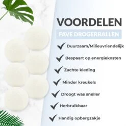FAVE Drogerballen XL - 6 Stuks - Inclusief Opbergzakje - Wasbol - Wasballen - Doseerbol - Droogballen - Duurzaam 4 FAVE Drogerballen XL - 6 Stuks - Inclusief Opbergzakje - Wasbol - Wasballen - Doseerbol - Droogballen - Duurzaam -Huishoudelijke Artikelen Winkel 1200x1200 826