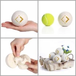 LuxerLiving Wasbol Set Van 6 - Droogt Tot 30% Sneller - Wasverzachter - Droger Ballen - Dryer Balls - Ecologisch - 100% Wol -Huishoudelijke Artikelen Winkel 1200x1200 886