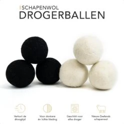STEAMRS - 6x Wasdrogerballen - 100% Schapenwol - Verkort Droogtijd - Zachtere & Kreukloze Was 2 STEAMRS - 6x Wasdrogerballen - 100% Schapenwol - Verkort Droogtijd - Zachtere & Kreukloze Was -Huishoudelijke Artikelen Winkel 1200x1200 893