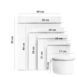 ForDig Wasnet Waszakjes (5 Stuks) Voor Lingerie En Fijne Was - Geschikt Voor Wasmachine - Met Rits - Wit 4 ForDig Wasnet Waszakjes (5 Stuks) Voor Lingerie En Fijne Was - Geschikt Voor Wasmachine - Met Rits - Wit -Huishoudelijke Artikelen Winkel 1200x1200 900