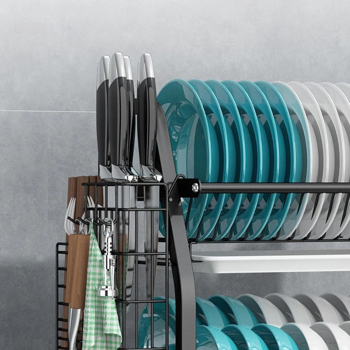 Afdruiprek - Afdruiprek met Lekbak - Afwas - Metaal - Zwart - RVS Afwasrek Merkloos Afdruiprek - Afdruiprek Met Lekbak - Afwas - Metaal - Zwart - RVS Afwasrek -Huishoudelijke Artikelen Winkel 1200x1200 911