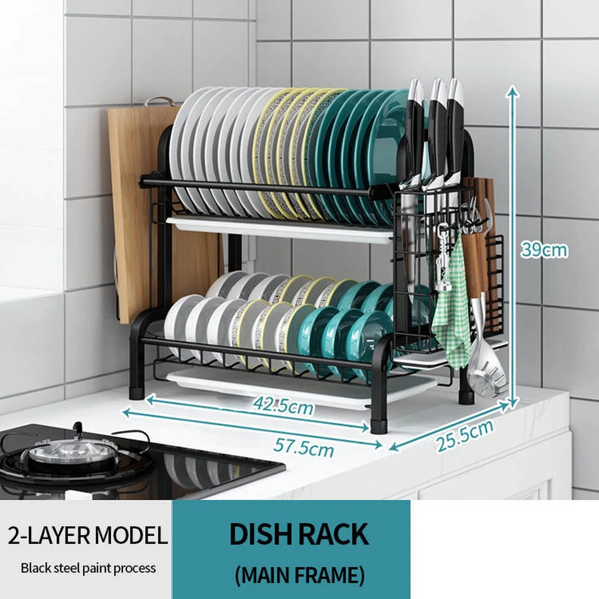 Afdruiprek - Afdruiprek met Lekbak - Afwas - Metaal - Zwart - RVS Afwasrek Merkloos Afdruiprek - Afdruiprek Met Lekbak - Afwas - Metaal - Zwart - RVS Afwasrek -Huishoudelijke Artikelen Winkel 1200x1200 912