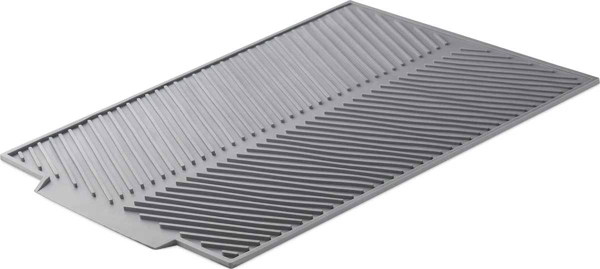 Navaris siliconen droogmat met afvoer - Aanrecht droogmat voor afwas, borden, bestek, glazen - Grijs Navaris Siliconen Droogmat Met Afvoer - Aanrecht Droogmat Voor Afwas, Borden, Bestek, Glazen - Grijs -Huishoudelijke Artikelen Winkel