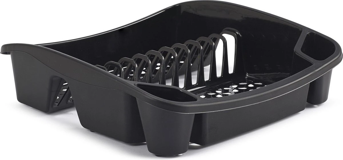 Whitefurze Afdruiprek - Kunststof - 37 x 40 x 11 cm - Zwart Whitefurze Afdruiprek - Kunststof - 37 X 40 X 11 Cm - Zwart -Huishoudelijke Artikelen Winkel