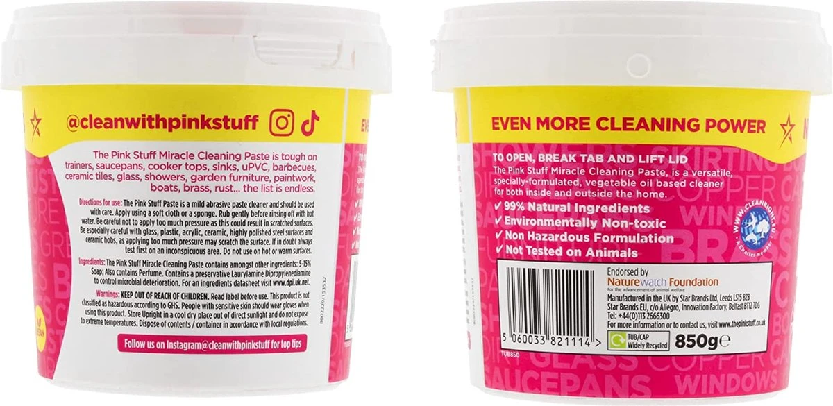 The Pink Stuff set 6 dlg- 2x Spray 750 ml - 2x Toiletreinoger 750 ml- 2x Miracle Paste 850 gram The Pink Stuff Set 6 Dlg- 2x Spray 750 Ml - 2x Toiletreinoger 750 Ml- 2x Miracle Paste 850 Gram -Huishoudelijke Artikelen Winkel 1200x585 1