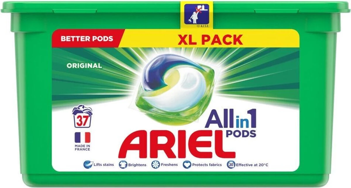 Ariel All in 1 Pods Regular Wasmiddel - Voordeelverpakking 3 x 37 Wasbeurten - Wasmiddel Pods Ariel All In 1 Pods Regular Wasmiddel - Voordeelverpakking 3 X 37 Wasbeurten - Wasmiddel Pods -Huishoudelijke Artikelen Winkel