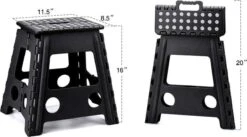 Buxibo - Kruk - Krukje - Keukentrap - Keukentrapje - Opvouwbaar Trapje - Keuken/Badkamer/Schuur Trapje - 29 X 24 X 40cm -Huishoudelijke Artikelen Winkel 1200x667 2