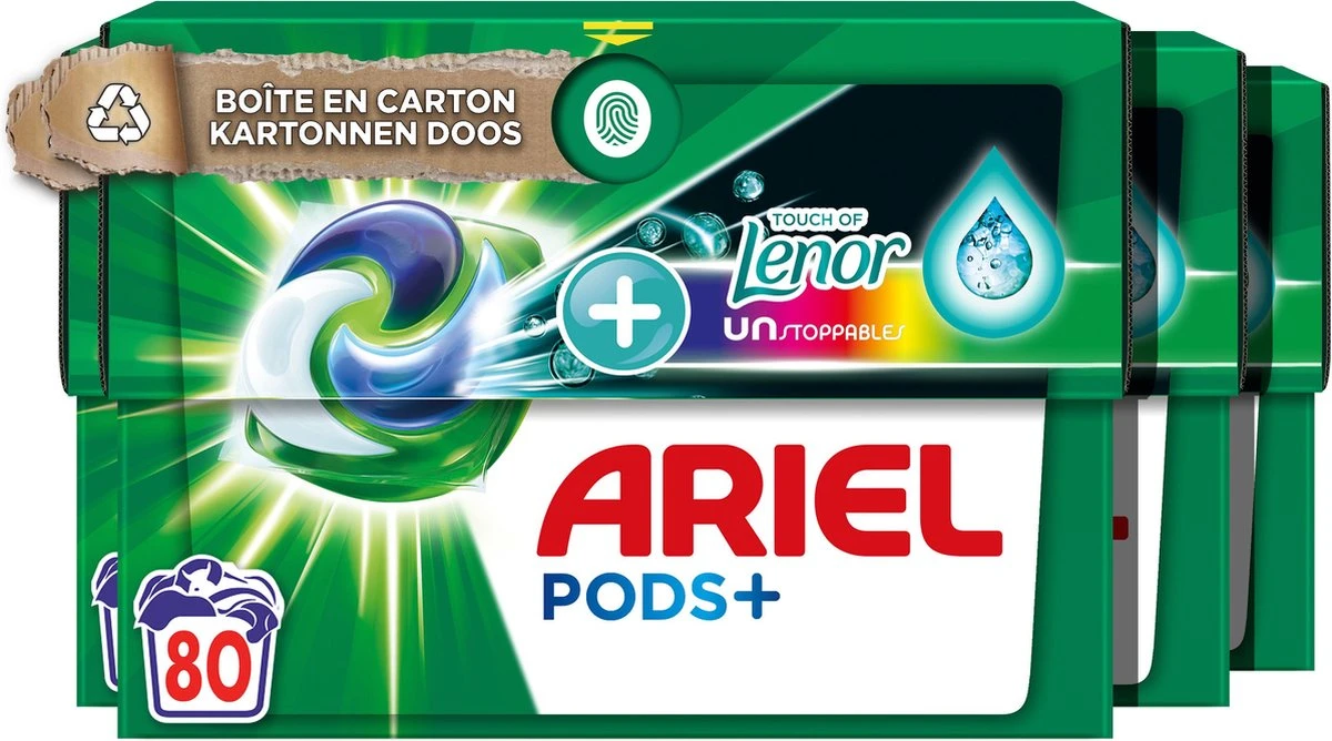 Ariel Wasmiddel Pods + Touch of Lenor – 4 x 20 Wasbeurten – Voordeelverpakking Ariel Wasmiddel Pods + Touch Of Lenor – 4 X 20 Wasbeurten – Voordeelverpakking -Huishoudelijke Artikelen Winkel