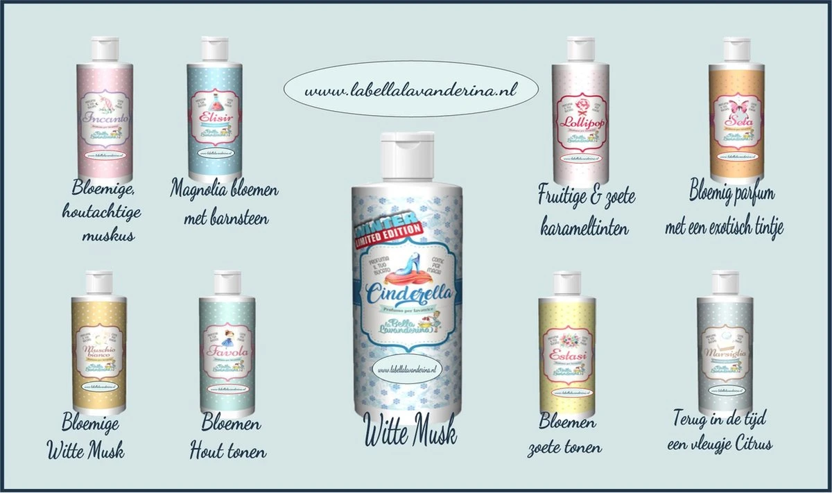 Wasparfum La Bella Lavanderina, Proefpakket Wasparfum La Bella Lavanderina, Proefpakket -Huishoudelijke Artikelen Winkel