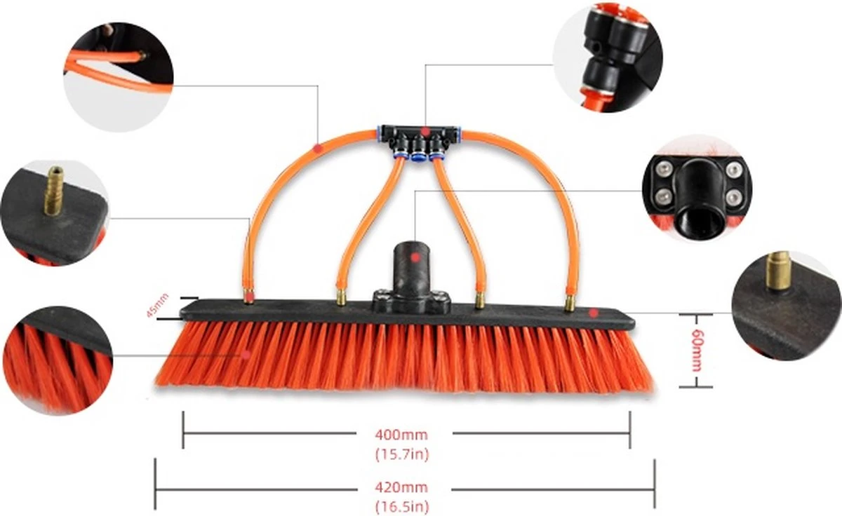 Aqua2Go Telescoopsteel 7,2 meter - Lichtgewicht aluminium - 40 cm. borstel - Ramen wassen - Zonnepanelen Aqua2Go Telescoopsteel 7,2 Meter - Lichtgewicht Aluminium - 40 Cm. Borstel - Ramen Wassen - Zonnepanelen -Huishoudelijke Artikelen Winkel 1200x736 3