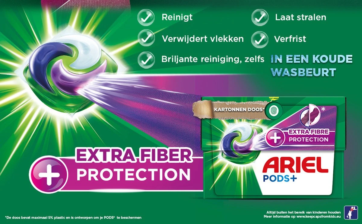 Ariel Wasmiddel Pods + Extra Vezelbescherming - Kleur - 28 Wasbeurten Ariel Wasmiddel Pods + Extra Vezelbescherming - Kleur - 28 Wasbeurten -Huishoudelijke Artikelen Winkel