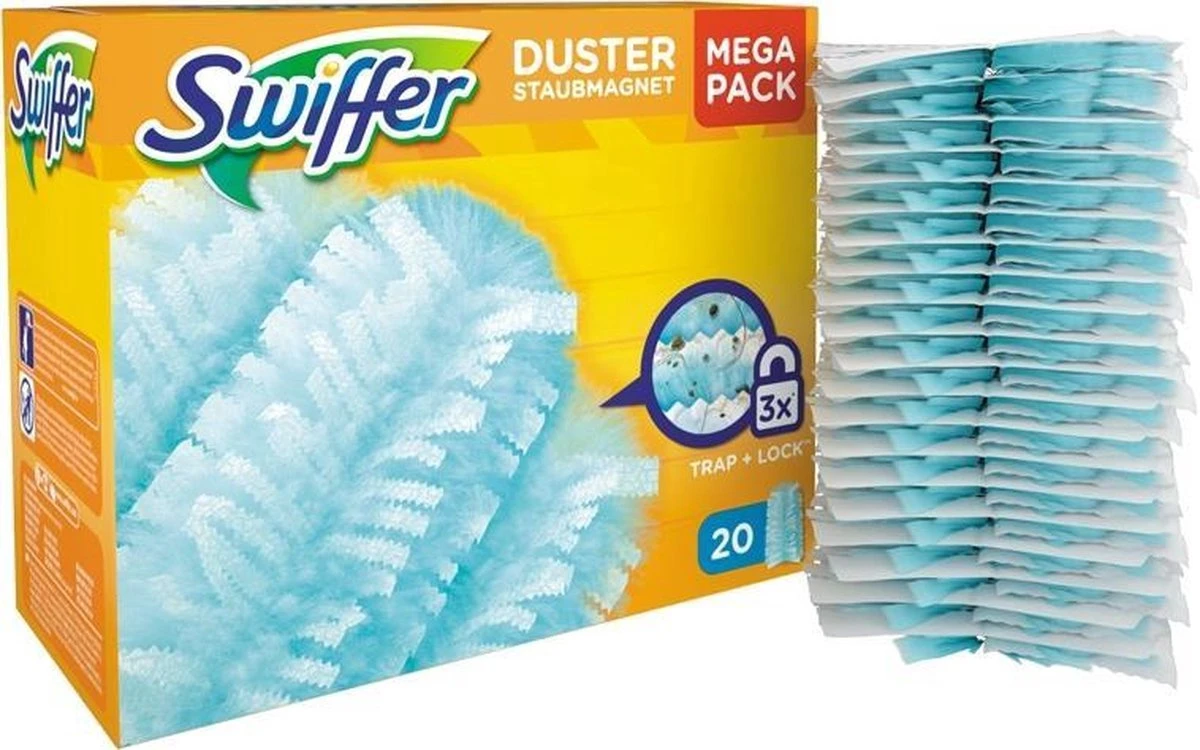 Swiffer Duster - 20 navullingen - Stofdoekjes Swiffer Duster - 20 Navullingen - Stofdoekjes -Huishoudelijke Artikelen Winkel