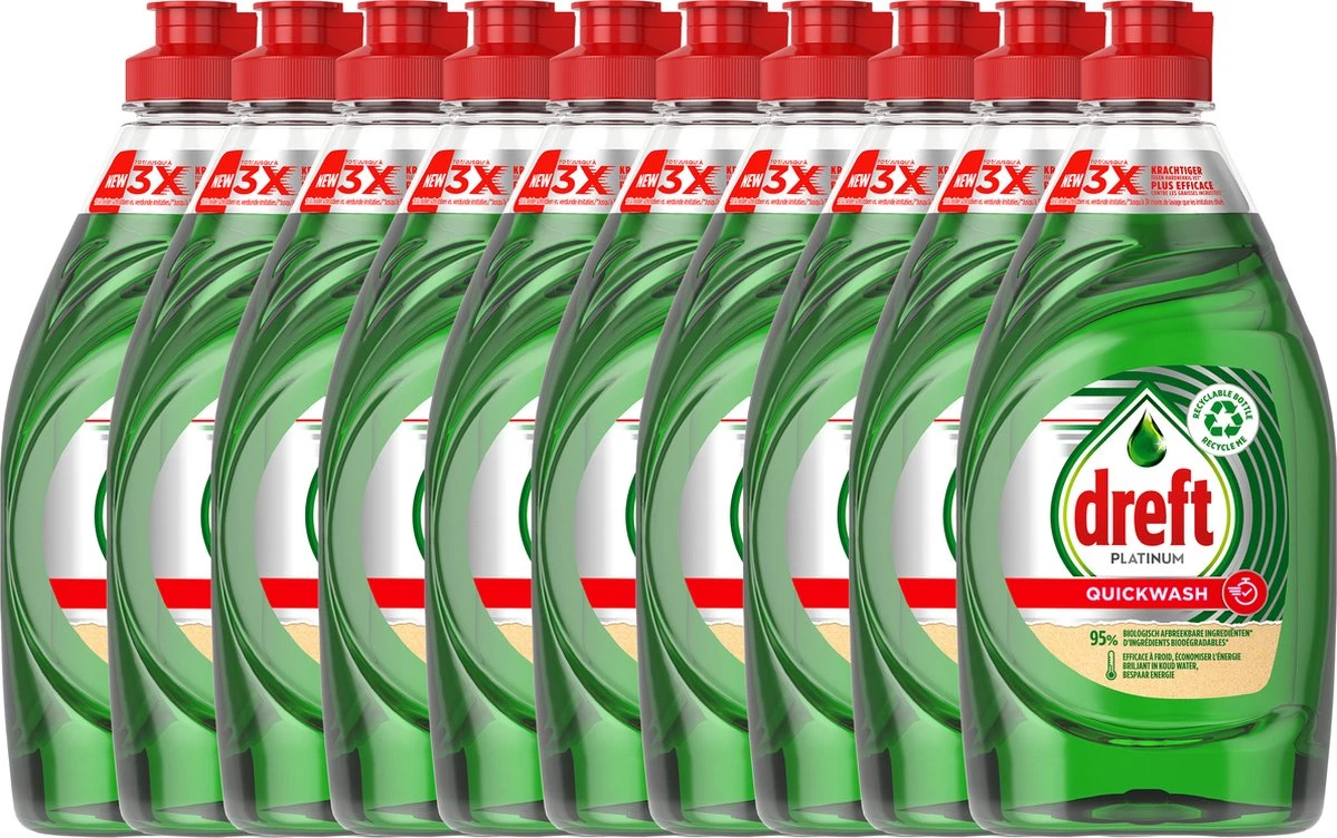 Dreft Platinum - Quickwash - Original - Vloeibaar Afwasmiddel - Voordeelverpakking 10 x 350 ml Dreft Platinum - Quickwash - Original - Vloeibaar Afwasmiddel - Voordeelverpakking 10 X 350 Ml -Huishoudelijke Artikelen Winkel