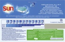 SUN® Sun All-in-1 Normaal Vaatwastabletten - 7 X 25 Tabletten - Voordeelverpakking 4 SUN® Sun All-in-1 Normaal Vaatwastabletten - 7 X 25 Tabletten - Voordeelverpakking -Huishoudelijke Artikelen Winkel 1200x786 2