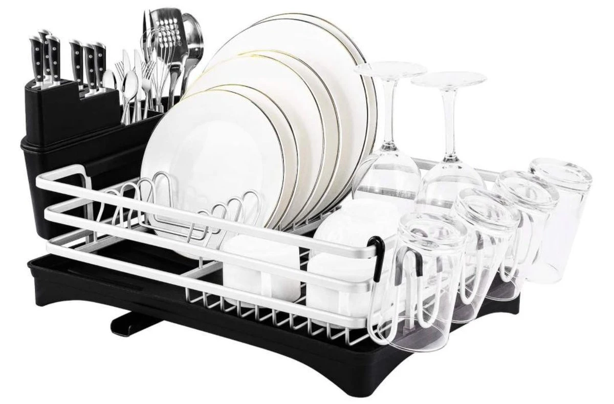 Doogo® Afdruiprek met bestekkorf en lekbak voor keukenborden en bestek Afdruiprek met draaibare uitloop Doogo® Afdruiprek Met Bestekkorf En Lekbak Voor Keukenborden En Bestek Afdruiprek Met Draaibare Uitloop -Huishoudelijke Artikelen Winkel 1200x789 1