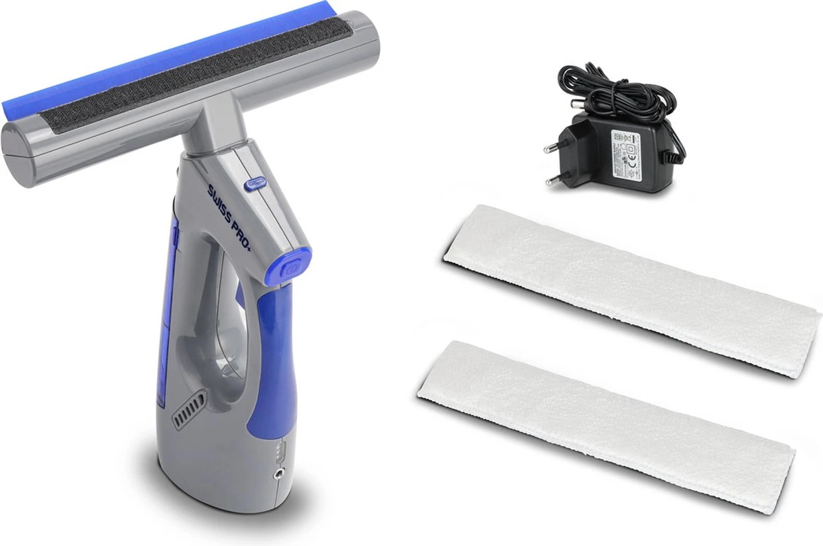 Swiss Pro+ Ruitenreiniger 3 in 1 WV 2 Blue Edition Window Vac - ca. 120 m² - Waterzuiger - incl. smalle zuigmond - Oplaadbaar - Raamwisser - Streeploos - Clicksystem - 2 Microvezeldoekjes - Met Sprayfunctie - Low Noise - Hepafilter Swiss Pro+ Ruitenreiniger 3 In 1 WV 2 Blue Edition Window Vac - Ca. 120 M² - Waterzuiger - Incl. Smalle Zuigmond - Oplaadbaar - Raamwisser - Streeploos - Clicksystem - 2 Microvezeldoekjes - Met Sprayfunctie - Low Noise - Hepafilter -Huishoudelijke Artikelen Winkel 1200x796 4