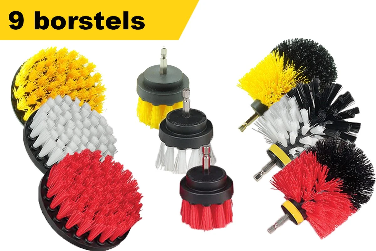 Kibani 9 delige borstelset voor boormachine - Wit, Rood, Geel - Voor wielen, tapijt, bekleding, beton en steen | schrobborstel – boorborstel – schuurborstel - borstel boormachine – schoonmaakborstel – reinigingsborstel – tapijtreiniger - borstelset Kibani 9 Delige Borstelset Voor Boormachine - Wit, Rood, Geel - Voor Wielen, Tapijt, Bekleding, Beton En Steen | Schrobborstel – Boorborstel – Schuurborstel - Borstel Boormachine – Schoonmaakborstel – Reinigingsborstel – Tapijtreiniger - Borstelset -Huishoudelijke Artikelen Winkel 1200x802 2