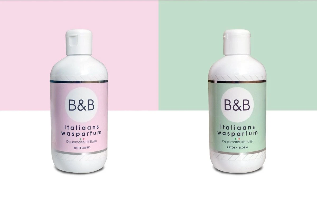 B&B Italiaans Wasparfum Katoen Bloem 250ML en Witte Musk 250ML B&B Italiaans Wasparfum Katoen Bloem 250ML En Witte Musk 250ML -Huishoudelijke Artikelen Winkel