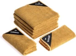 Klud Vaatdoek Set - 7 Dagen - Curry -Huishoudelijke Artikelen Winkel 1200x879 1