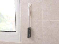 Merkloos Flessenborstel - Siliconen - Schoonmaak - Baby - Bidon - Dopper - Flessen - Reiniger - Wit - Grijs - Glazen - Borstel -Huishoudelijke Artikelen Winkel 1200x891 3