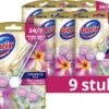 Glorix Aroma Lux Pink Jasmine & Elderflower Toiletblokken - 9 Stuks - Voordeelverpakking