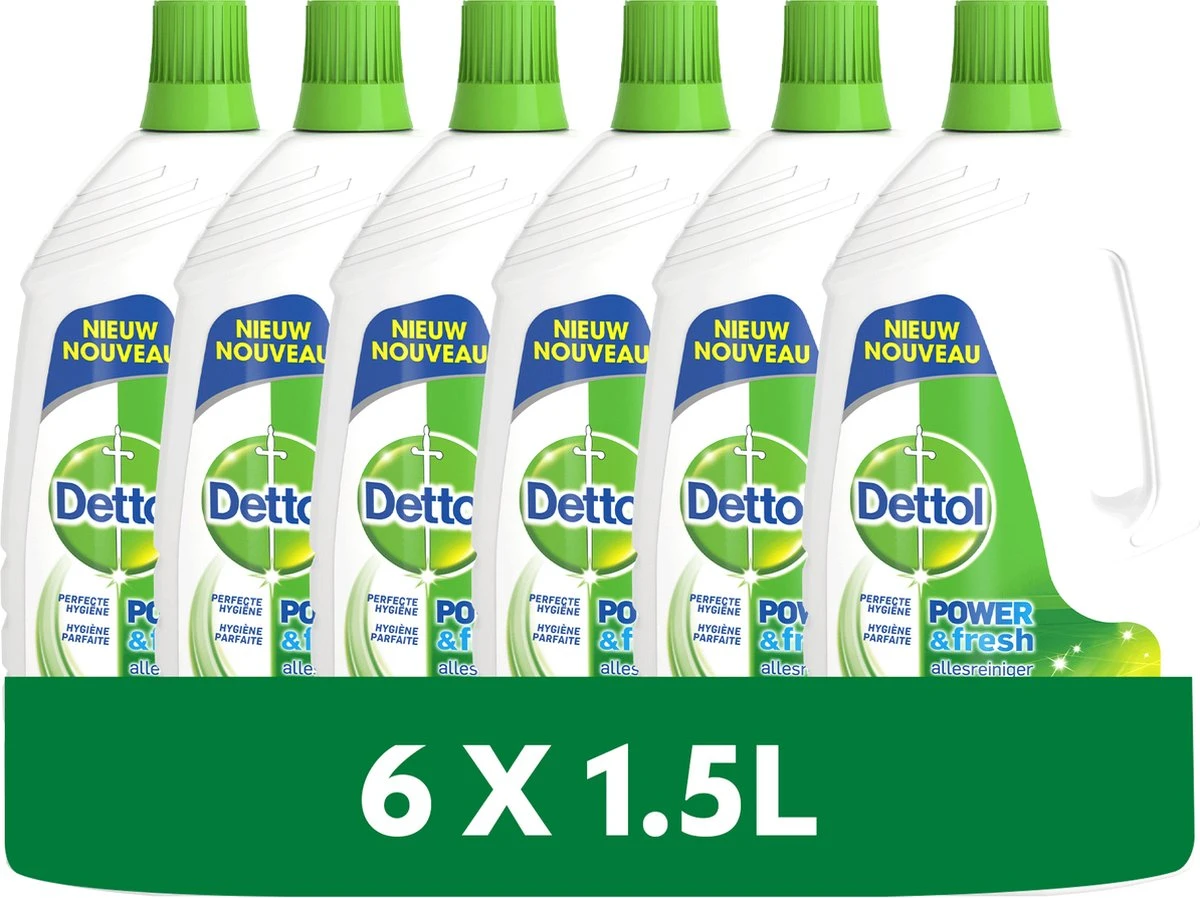 Dettol Power & Fresh - Allesreiniger - Orignal - 6 x 1,5 Liter Dettol Power & Fresh - Allesreiniger - Orignal - 6 X 1,5 Liter -Huishoudelijke Artikelen Winkel 1200x898 6