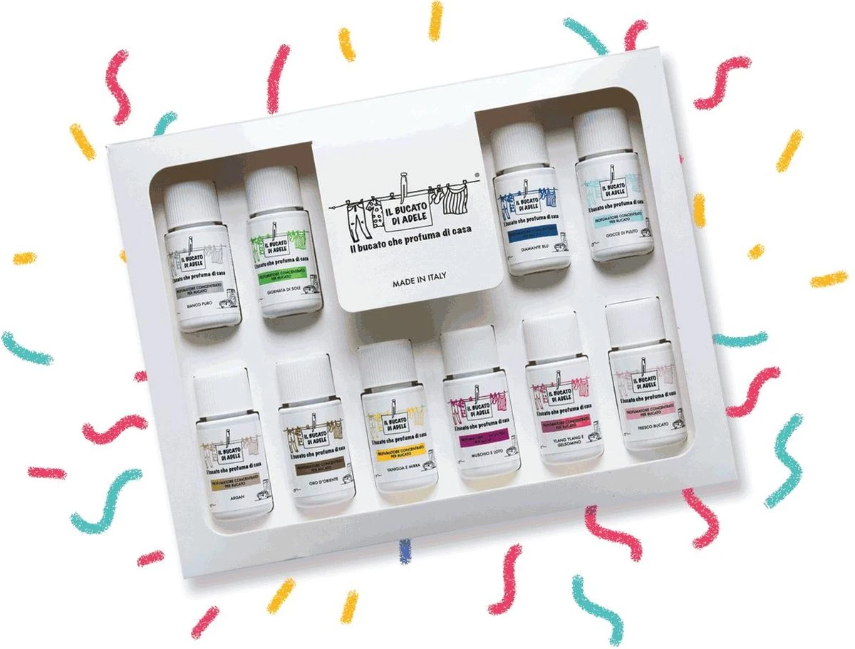 Wasparfum luxe giftbox/proefpakket 10x20ml Wasparfum Luxe Giftbox/proefpakket 10x20ml -Huishoudelijke Artikelen Winkel