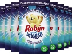 Robijn Intense Morgenfris Droogtrommeldoekjes - 9 X 20 Stuks - Voordeelverpakking -Huishoudelijke Artikelen Winkel 1200x914