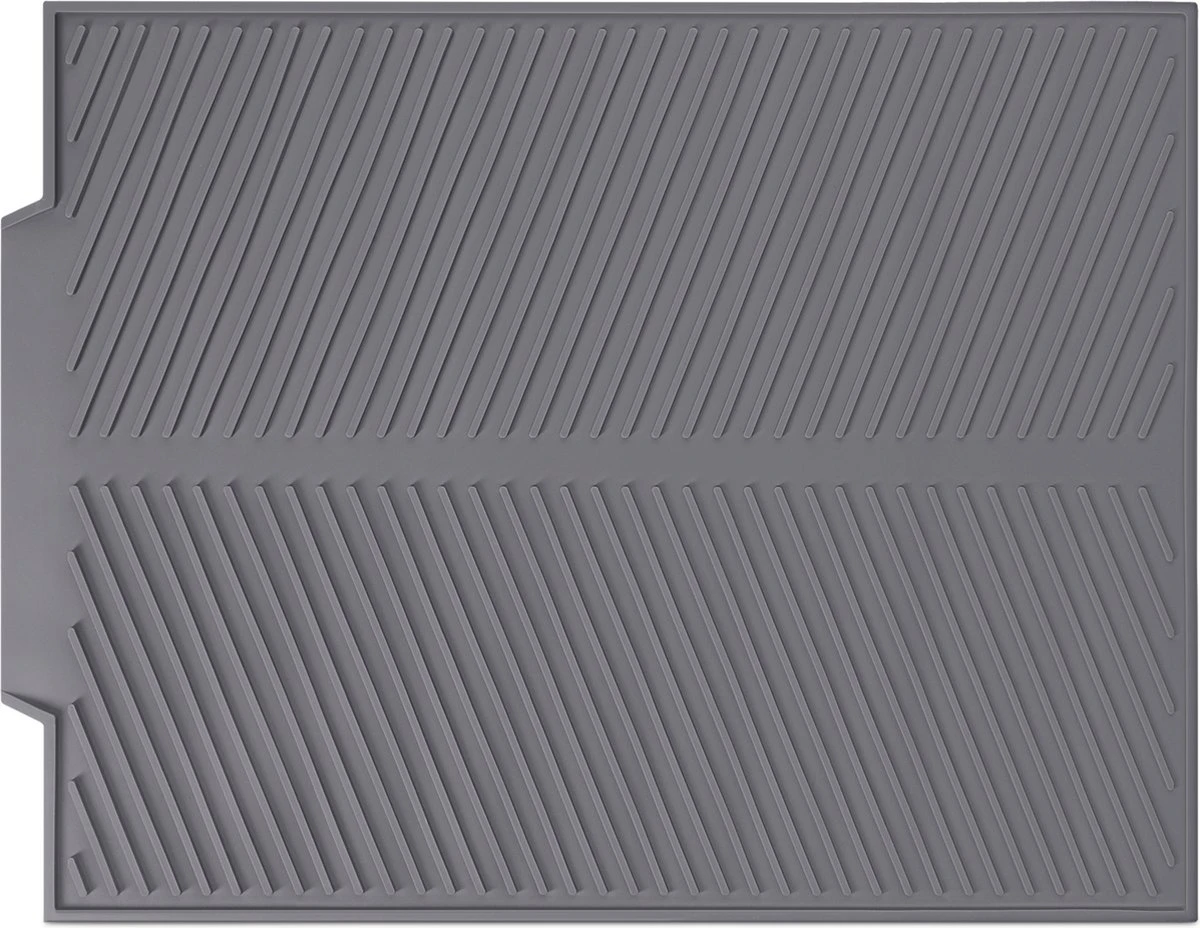 Navaris siliconen droogmat met afvoer - Aanrecht droogmat voor afwas, borden, bestek, glazen - Grijs Navaris Siliconen Droogmat Met Afvoer - Aanrecht Droogmat Voor Afwas, Borden, Bestek, Glazen - Grijs -Huishoudelijke Artikelen Winkel 1200x928 3
