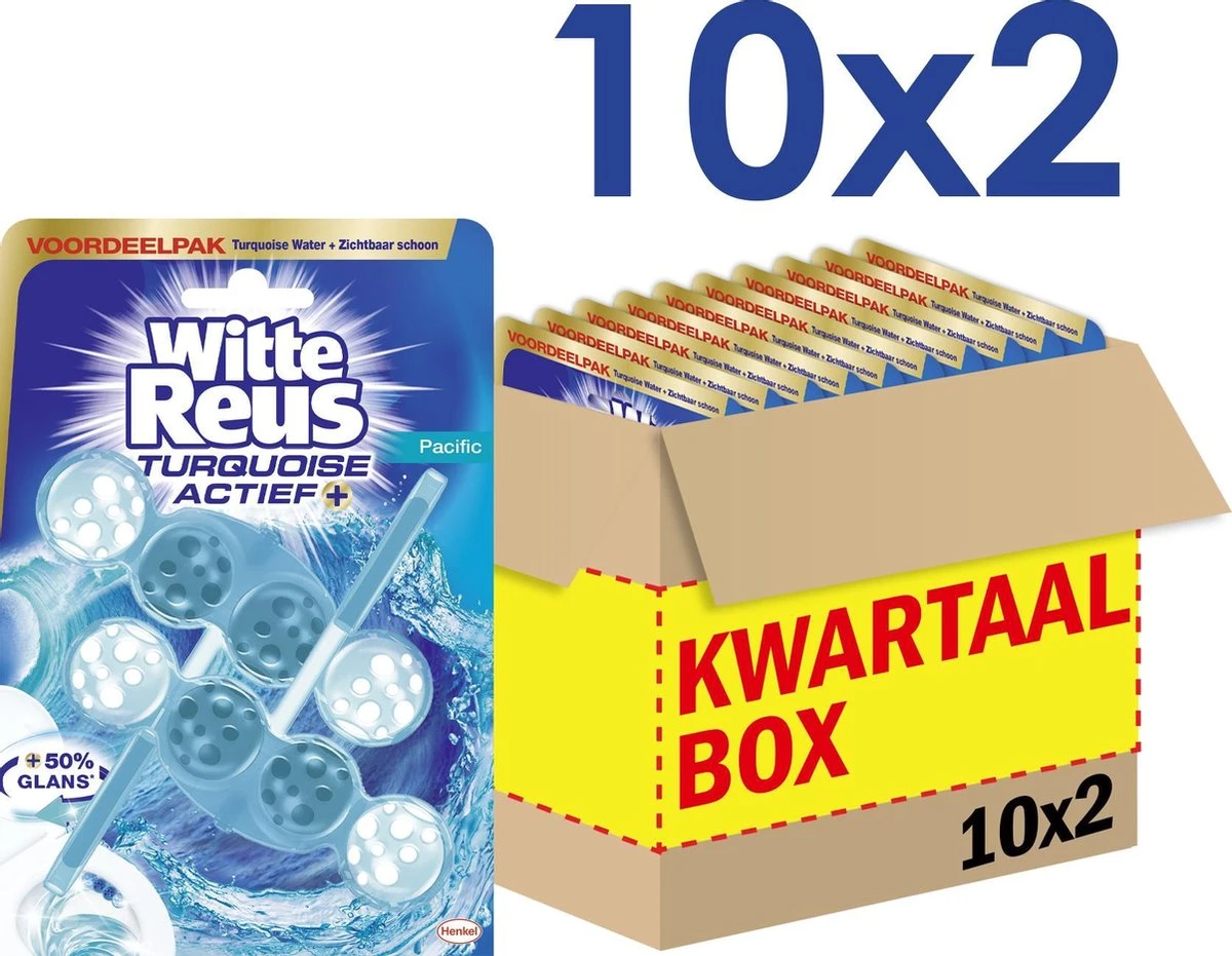 Witte Reus Turquoise Actief Toiletblok WC Blokjes Voordeelverpakking - 20 stuks Witte Reus Turquoise Actief Toiletblok WC Blokjes Voordeelverpakking - 20 Stuks -Huishoudelijke Artikelen Winkel 1200x931 4